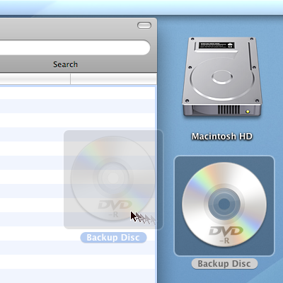 Drag and drop your disk icon onto the catalog window.